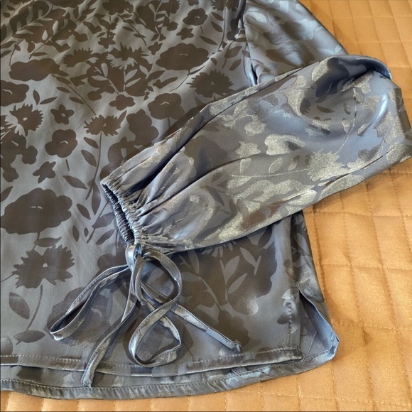 Urban Outfitters Jacquard Surplice Long Sleeve Top - Picture 6 of 11